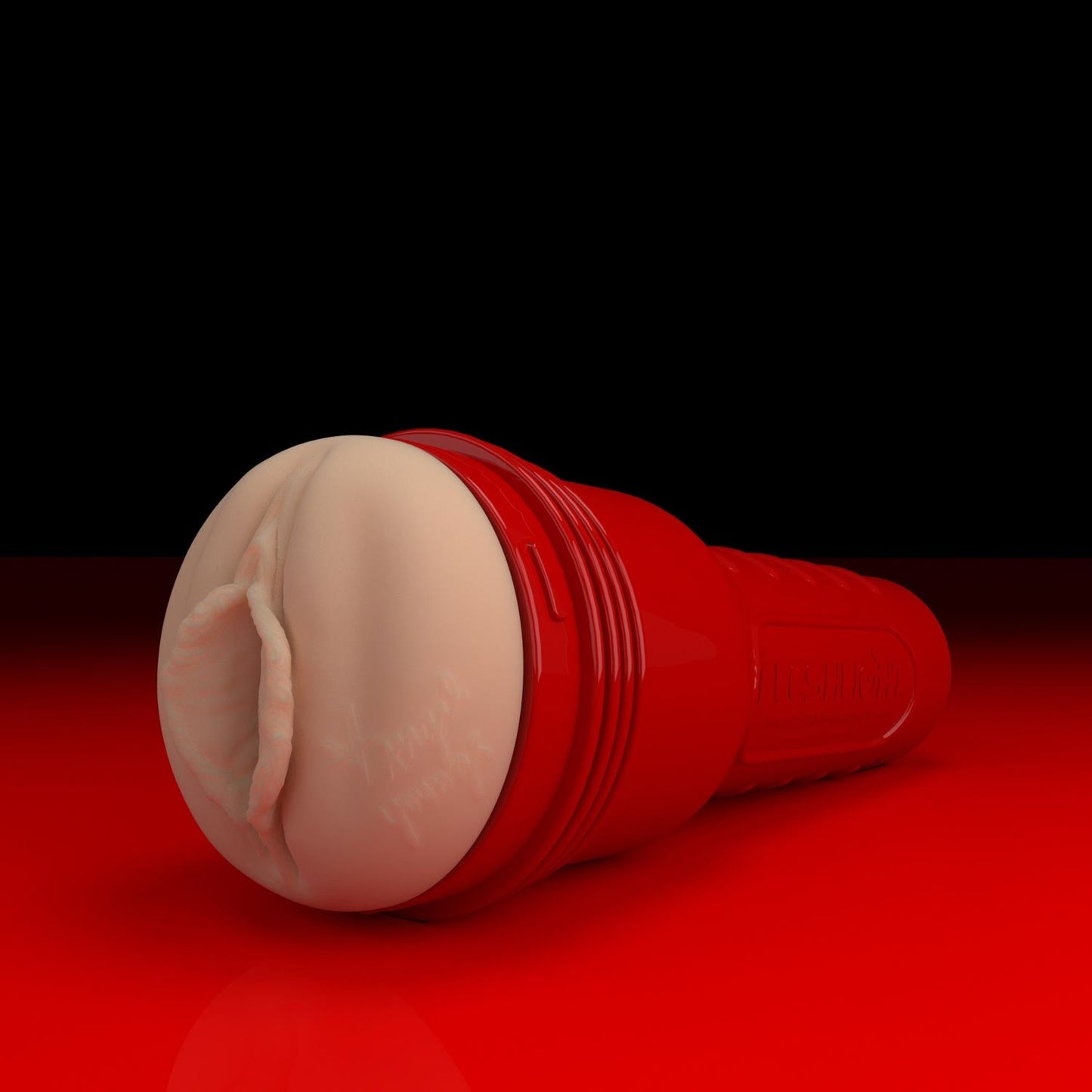 Angled shot of Angel Youngs Ricky's Room Fleshlight. 